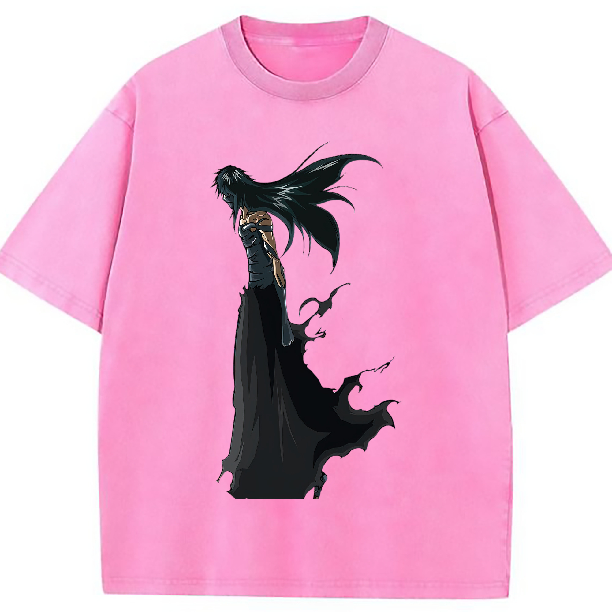 （画像用） ブリーチ 黒崎一護（くろさき いちご）BLEACH Kurosaki Ichigo 綿100% ヴィンテージ風 半袖Tシャツ（フロントプリント）